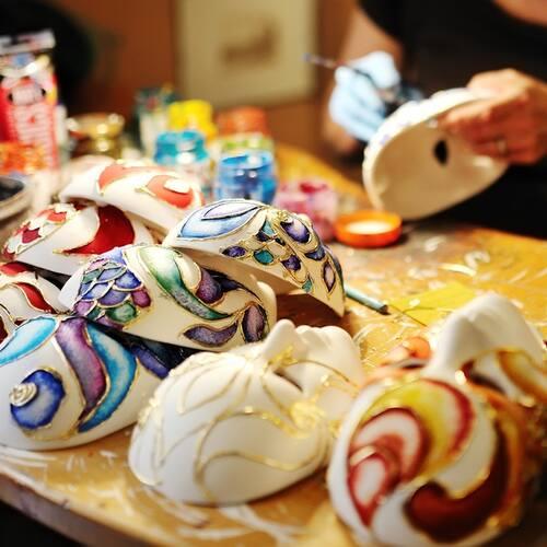 778- Venise atelier de fabrication de masques