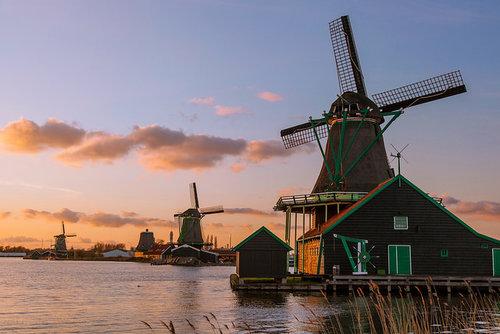 Amsterdam : visite des moulins, Marken et Volendam