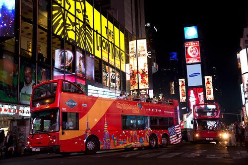 New York : visite nocturne en bus